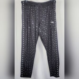 PINK Victoria’s Secret Rhinestone Leggings L Black Athletic Jogger Pants